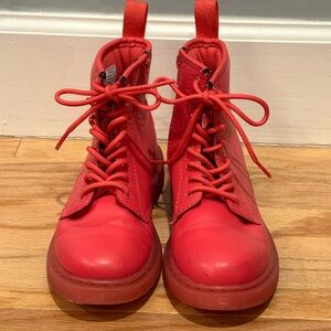 Dr. Martens hot pink boots size 3US / 34 EU